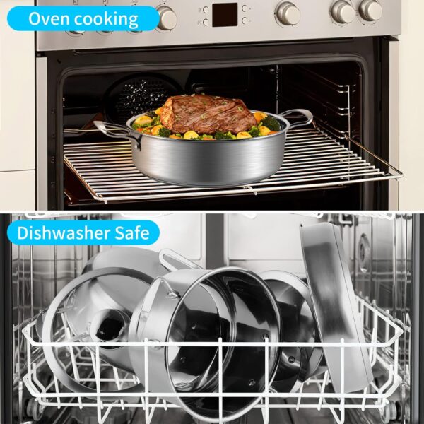 Stainless Steel Pots and Pans Set - Image 3